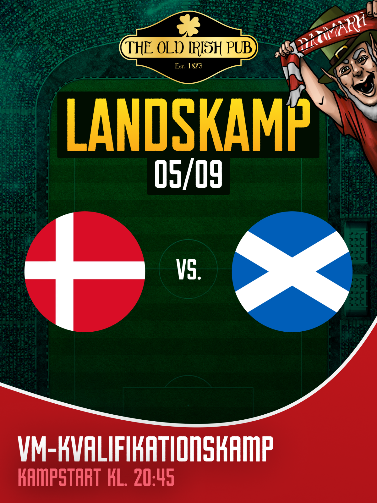 Landskamp: Danmark - Skotland